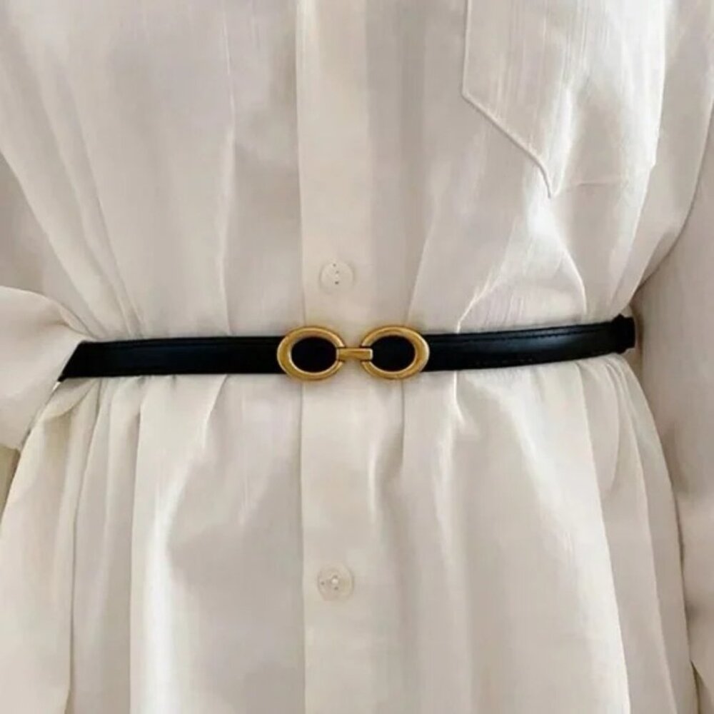 Buckle Skinny Belt